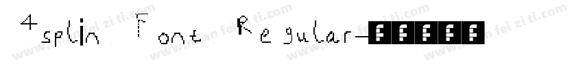 Asplin Font Regular字体转换